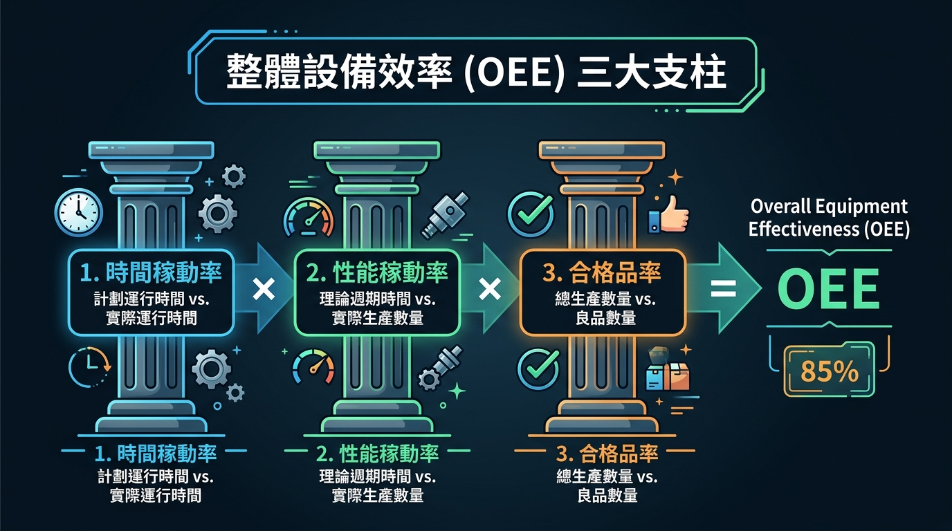 整體設備效率 (OEE) 三大支柱